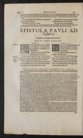 Epistola Pauli Ad Ephesios.