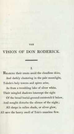 The vision of Don Roderick