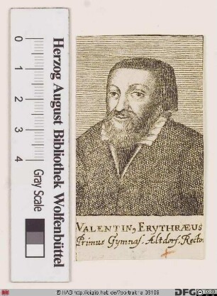 Bildnis Valentin Erythraeus (eig. Roth)