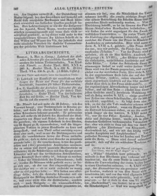 Nösselt, F.: Lehrbuch der deutschen Literatur für das weibliche Geschlecht. Besonders für höhere Töchterschulen. T.1-3. Breslau: Max & Comp. 1833 Auch u. d. Titeln: 1. Lehrbuch zur Kenntniss der verschiedenen Gattungen der Poesie und Prosa für das weibliche Geschlecht, besonders für höhere Töchterschulen 2. Geschichte der deutschen Literatur für das weibliche Geschlecht, besonders für höhere Töchterschulen