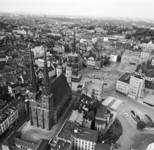 Marktplatz von Halle (Saale) : Blickrichtung Nordosten