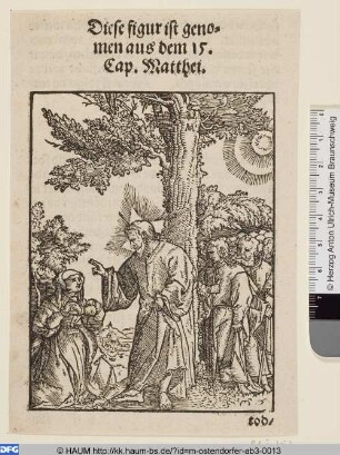 Die Erhörung der Bitte einer heidnischen Frau