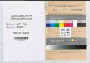 Entnazifizierung Rudolf Schulz, geb. 13.02.1901 (Buchhalter)