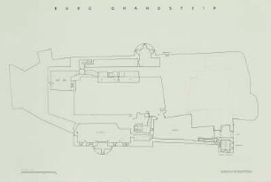 Burg Gnandstein : Gnandstein,Burg Gnandstein, Riss, 1953