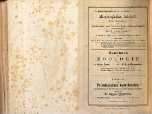 Zeitschrift für wissenschaftliche Zoologie. 25,[2] = Tafeln. 1875