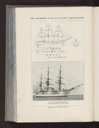 Fig. 336 S. M: Schulschiff "Nixe" Fig. 337 S. M: Schulschiff "Nixe"