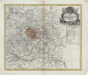 [Marschroutenkarte Bayern Österreich Böhmen Schlesien Sachsen]