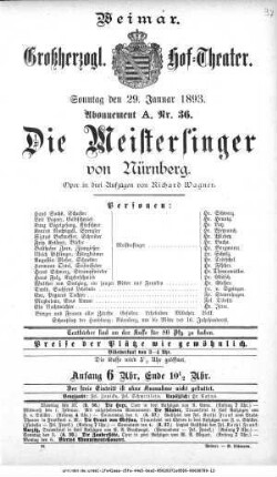 Die Meistersinger von Nürnberg
