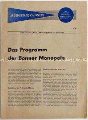 Mitteilungsblatt der SED Berlin u.a. zur Arbeitszeitverlängerung