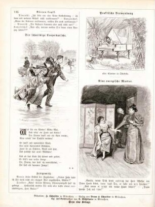 "Der schneidige Corpsbursche" "Praktische Verwendung" "Eine energische Mutter"
