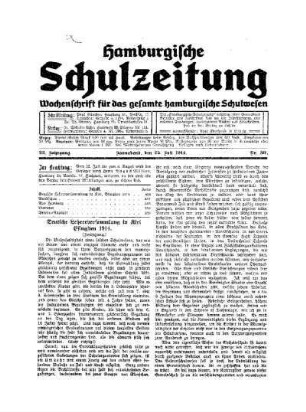 Deutsche Lehrerversammlung in Kiel Pfingsten 1914 : (Fortsetzung)