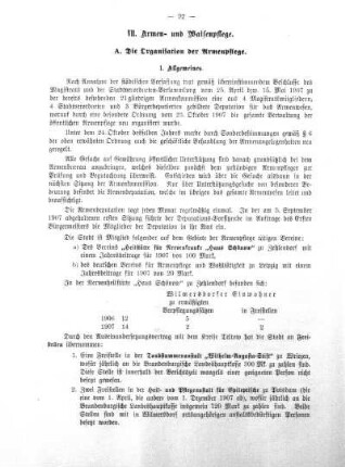 VII. Armen- und Waisenpflege