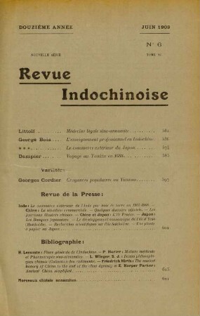 Juin 1909. No 6