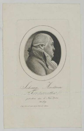 Bildnis des Johann Andreas Foerderreuther