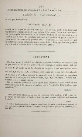 Quistioni 33, 34.