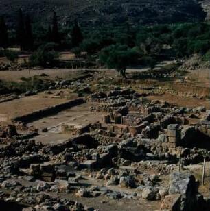 Kato Zakros. Palast. Westflügel mit Schatzkammer und kultischem Bad, Höfchen und Repräsentationsräumen