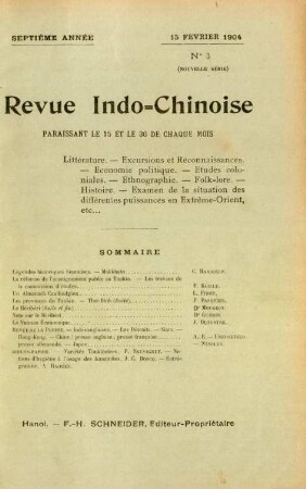 15 Fevrier 1904. No. 3
