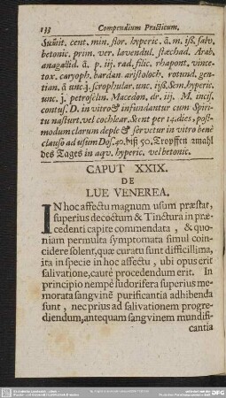Caput XXIX. De Lue Venerea