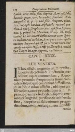 Caput XXIX. De Lue Venerea