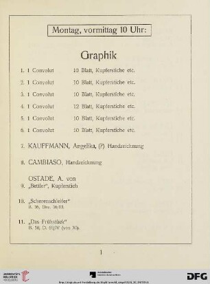 Graphik (Nr. 1-45)