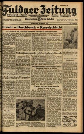 Ausgabe vom Mittwoch, den 16. Dezember 1942.