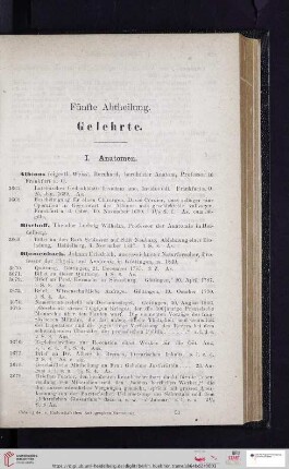 I. Anatomen (Nr. 3667 - 3717)