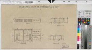 Hamm, Amtsgericht, Garagenneubau, Ansicht, Grundriss, Schnitte