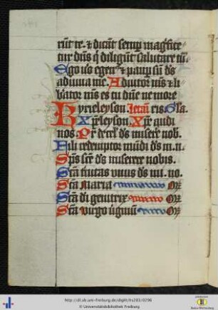 [146v - 153v] Allerheiligenlitanei mit Orationen.