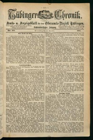 16. November (Nro. 269) - 21. November (Nro. 274)