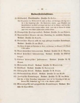 16-17, Universitätsinstitute