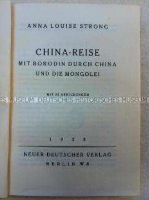 Reisebericht über China und die Mongolei