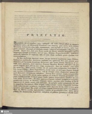 [Commentatio I. De imperatoris Caesaris Augusti scriptis eorumque reliquiis]