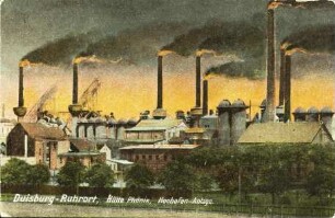 Duisburg-Ruhrort, Hütte Phönix, Hochofen-Anlage.
