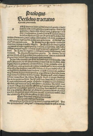 Prologus Secu[n]dus tractatus Exercitii puerorum.