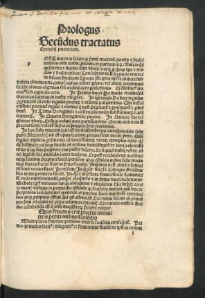 Prologus Secu[n]dus tractatus Exercitii puerorum.