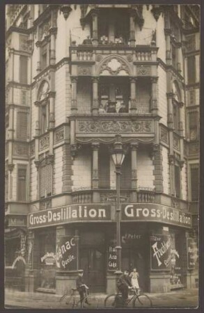 Ansichtskarte „Gross-Destillation“, Gröbenufer