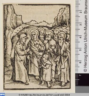 Jesus sagt seinen Jüngern sie sollen wie kleine Kinder werden