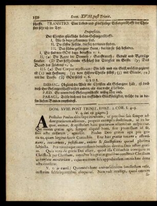 Dom. XVIII. Post Trinit. Epist. I. Cor. I. 4-9.