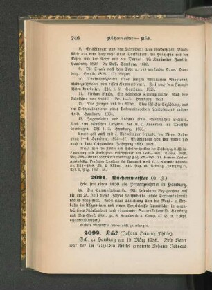 2091. Küchenmeister (E. J.).