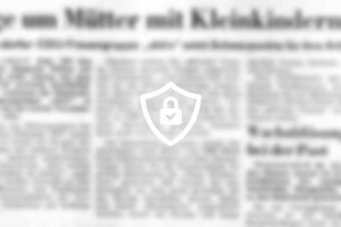 Sorge um Mütter mit Kleinkindern