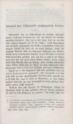 193-210 Ueberblick über Tischendorf's alttestamentliche Arbeiten