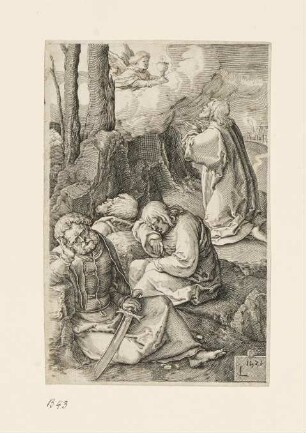 Christus in Gethsemane, Blatt 2 der Folge "Passion"
