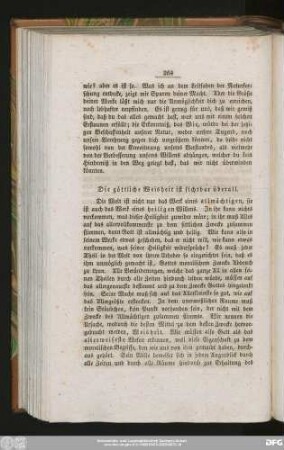Die göttliche Weisheit ist sichtbar überall.