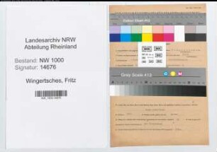 Entnazifizierung Fritz Wingertsches, geb. 02.09.1892 (Arbeiter)