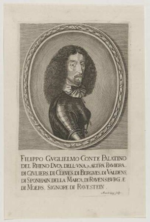 Bildnis des Filippo Gvglielmo, Conte Palatino del Rheno