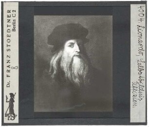 unbekannt (16. Jh.), Porträt Leonardos da Vinci (?) (Florenz Uffizien)