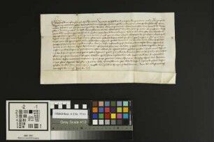 Guntersblum: Fundatio novi facerdotatis beneficii videlevet primissariae perpetuae missae in Altari ipsius b. virginis Marie in Gontersblumen perp...