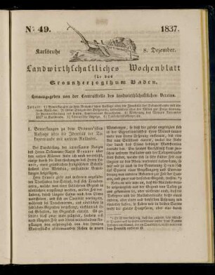 No 49. 1837. 8. Dezember