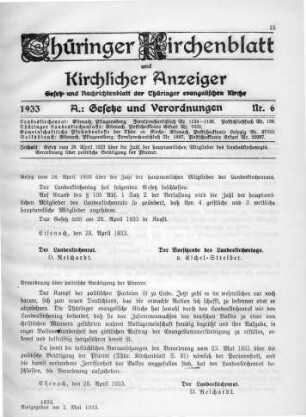 Nr. 6 : 2. Mai 1933
