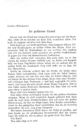 Im goldenen Grund